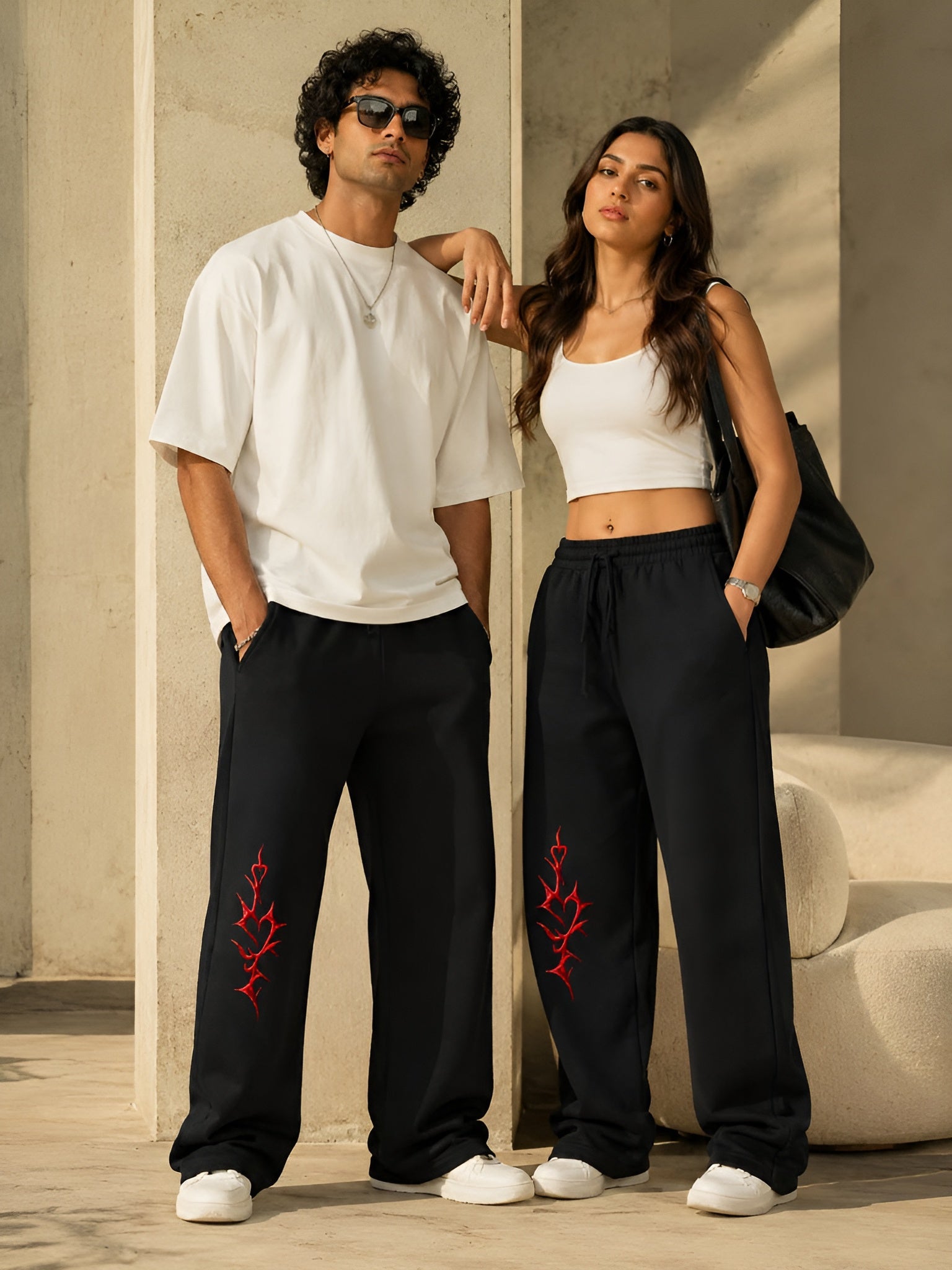Crimson Heart Sweatpants (Unisex)