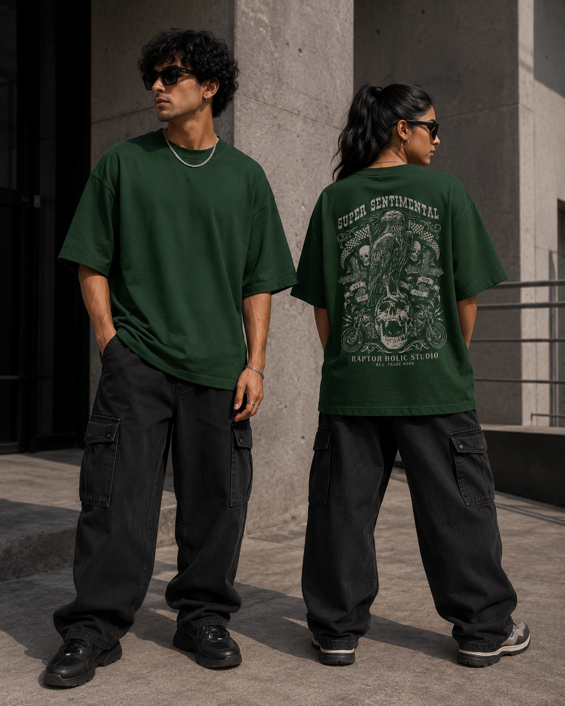American Raptor Tee (Unisex Oversized Terry)