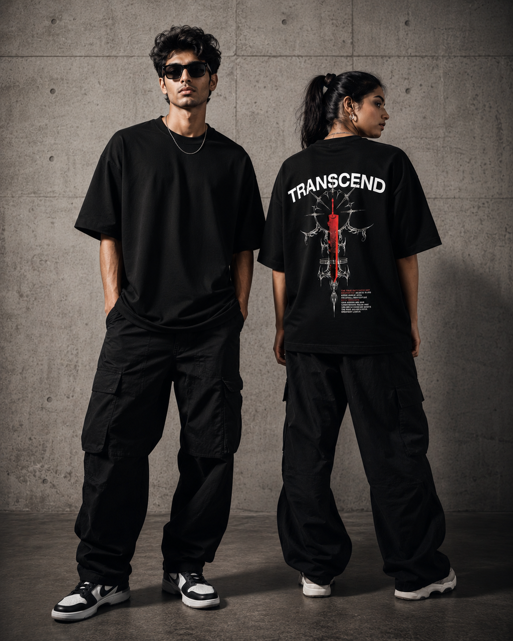 Black Blade Tee (Unisex Oversized Terry)