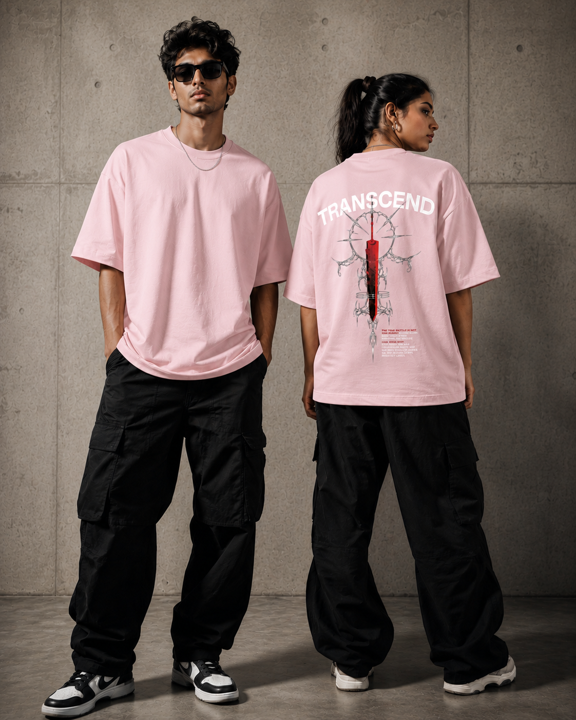Black Blade Tee (Unisex Oversized Terry)