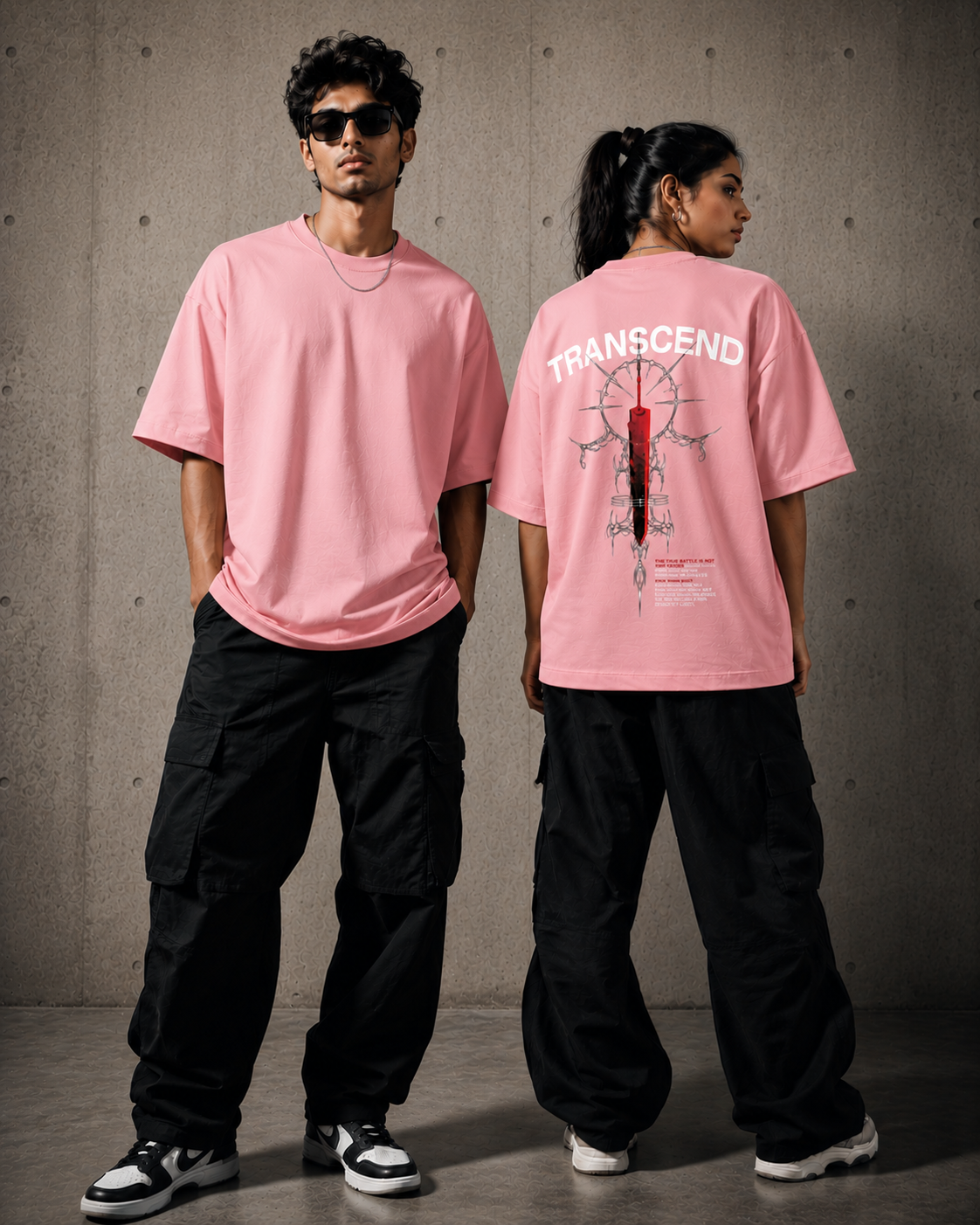 Black Blade Tee (Unisex Oversized Terry)