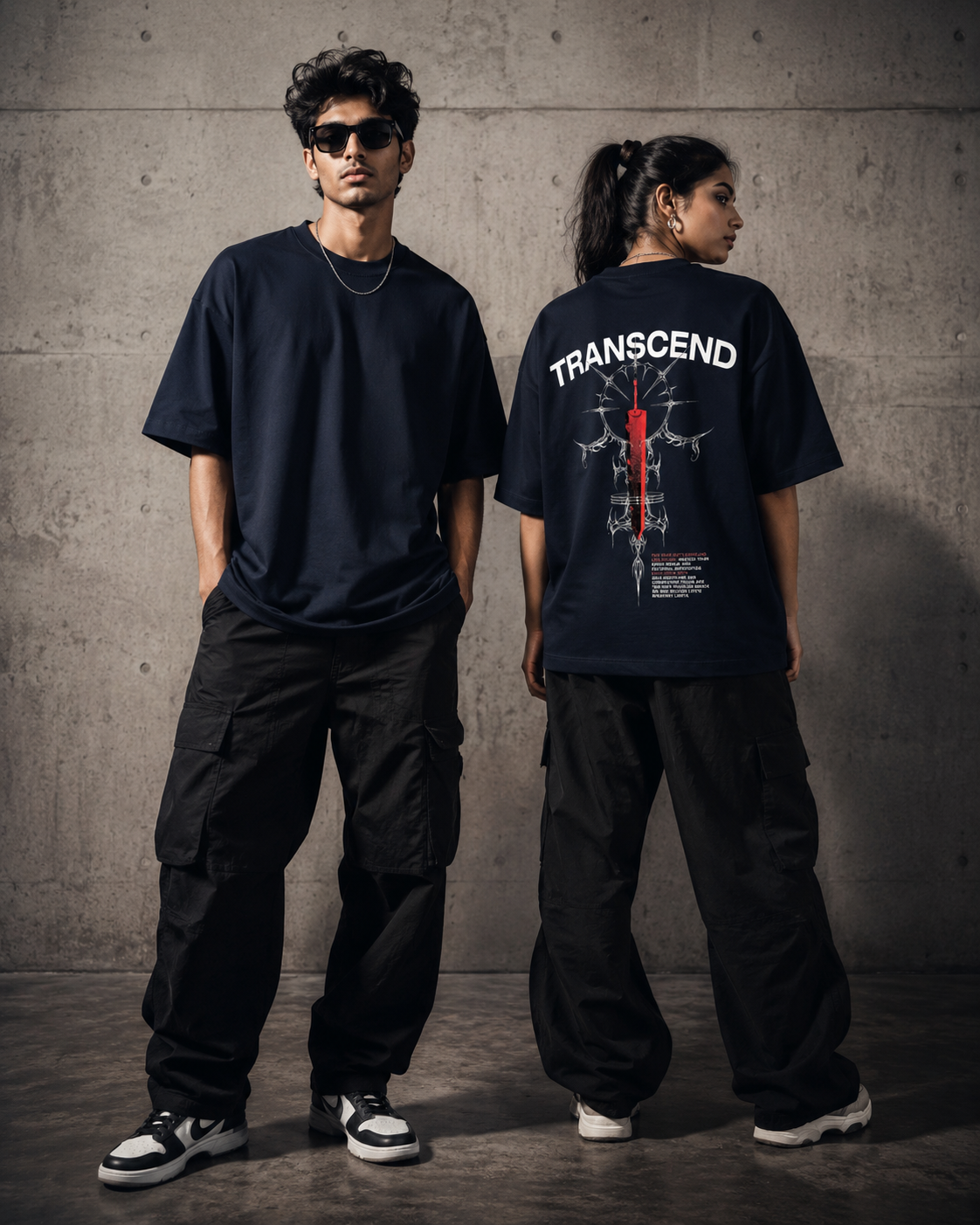 Black Blade Tee (Unisex Oversized Terry)