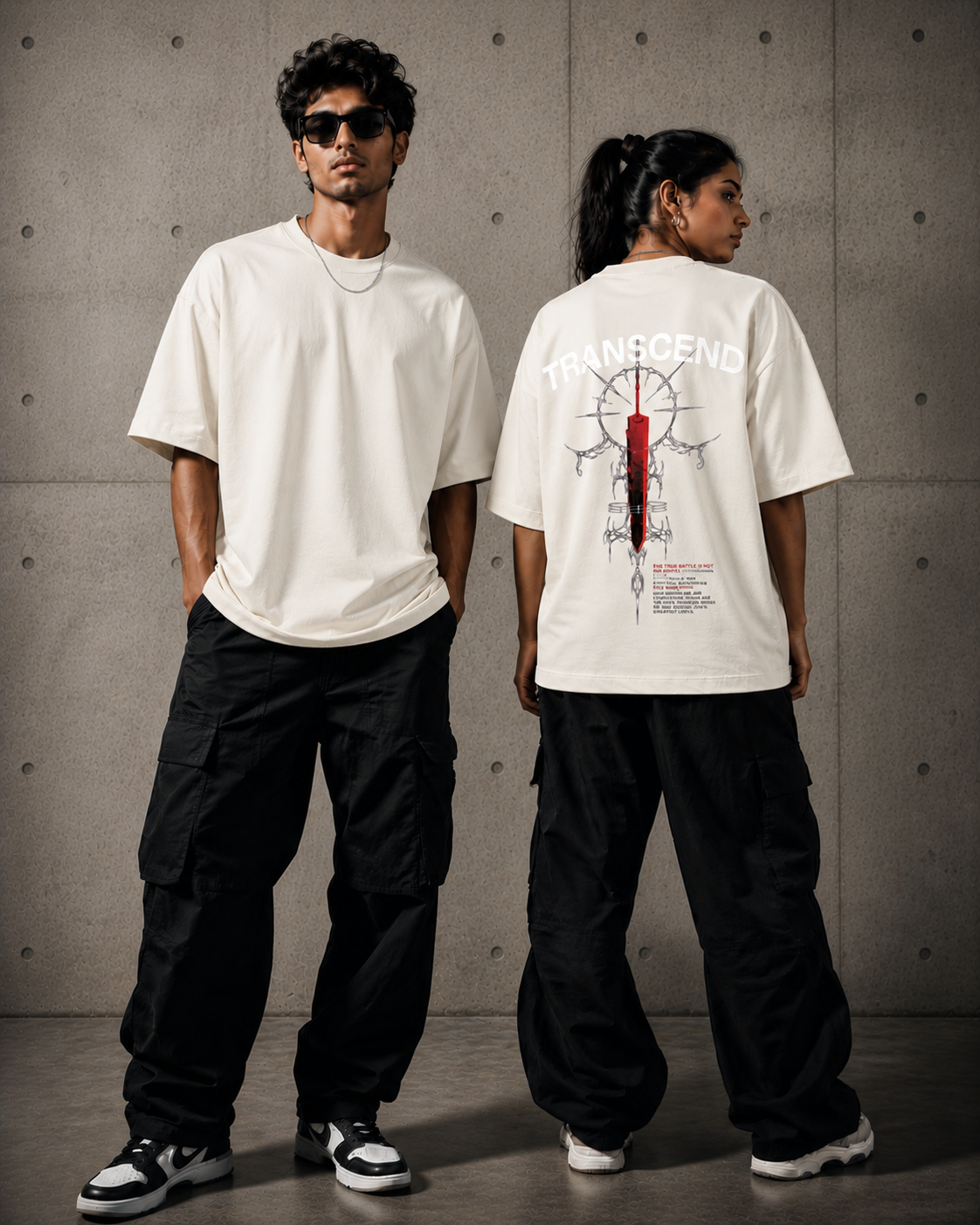Black Blade Tee (Unisex Oversized Terry)